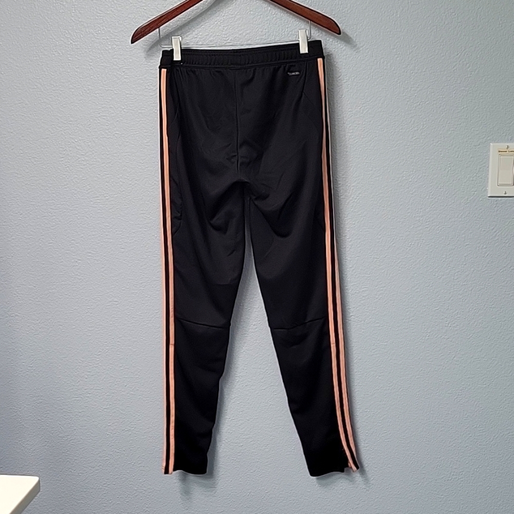 Adidas, black and pink, track pants, size small - Picture 5 of 9